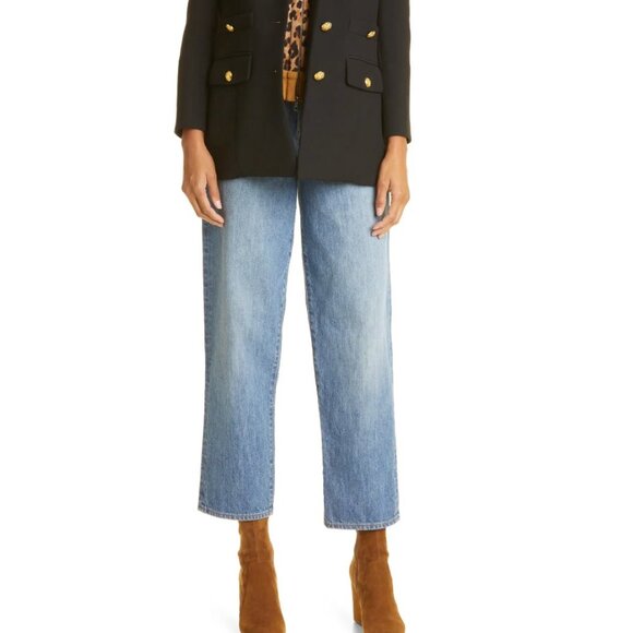 Veronica Beard  High Waist Straight Leg Ankle Jeans In Kystn NWT Size 25 - Picture 2 of 11